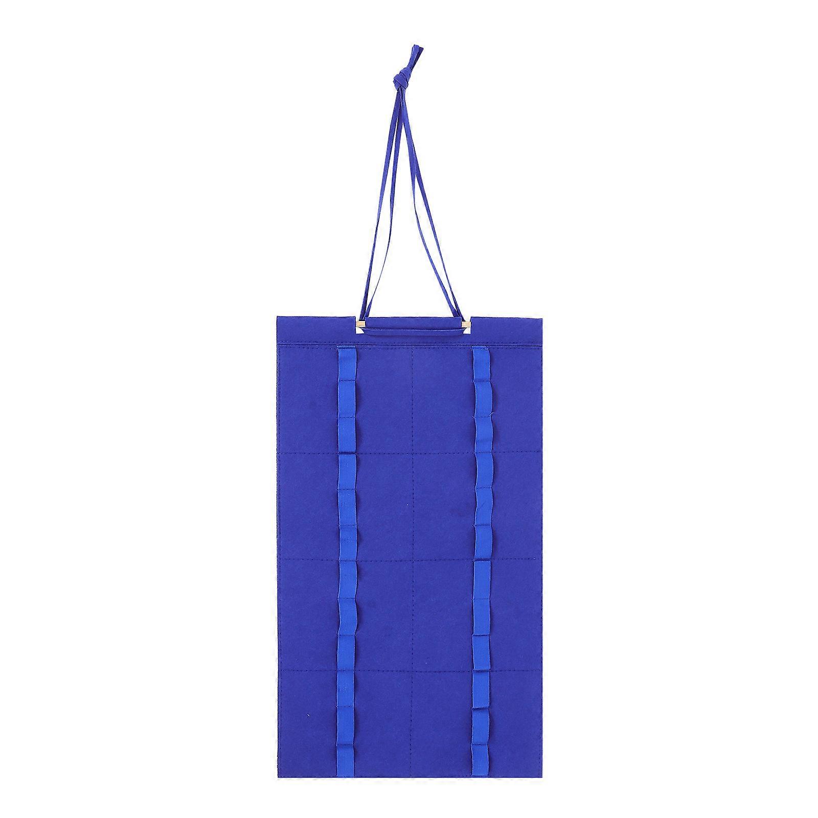 Blue Felt Karate Belt Organizer for Wall Storage with Easy Installation and Practical .5 Inches Wide