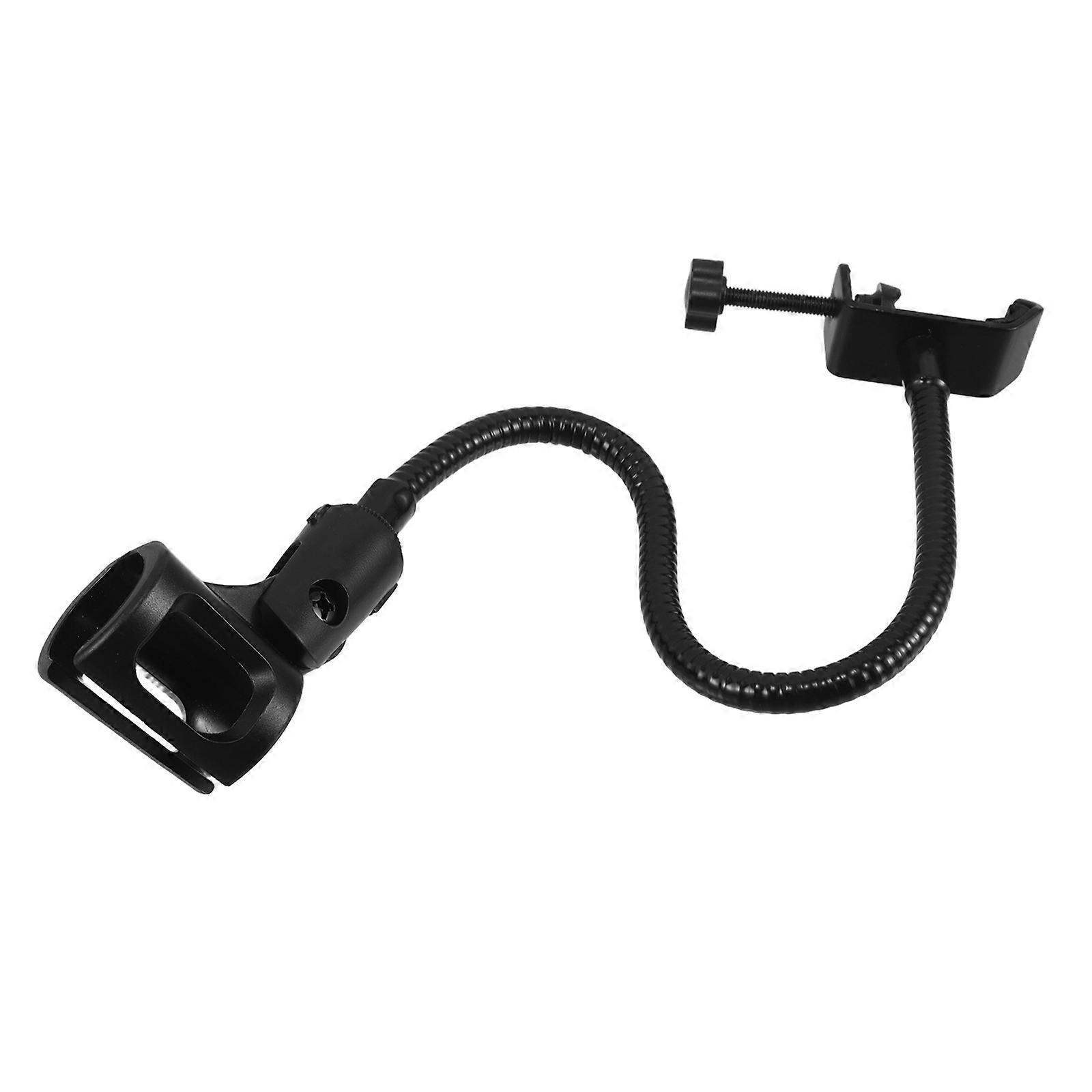 Desk Mount Mic Stand Adjustable Gooseneck Microphone Stand For Podcasting 18.08X3.34X1.49In Black Live Streaming 1Set