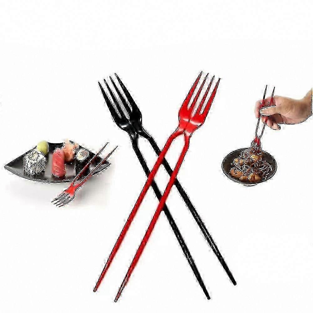 Fork Chopsticks Combo - 24 Pack Chork Hybrid Utensils for Easy Eating