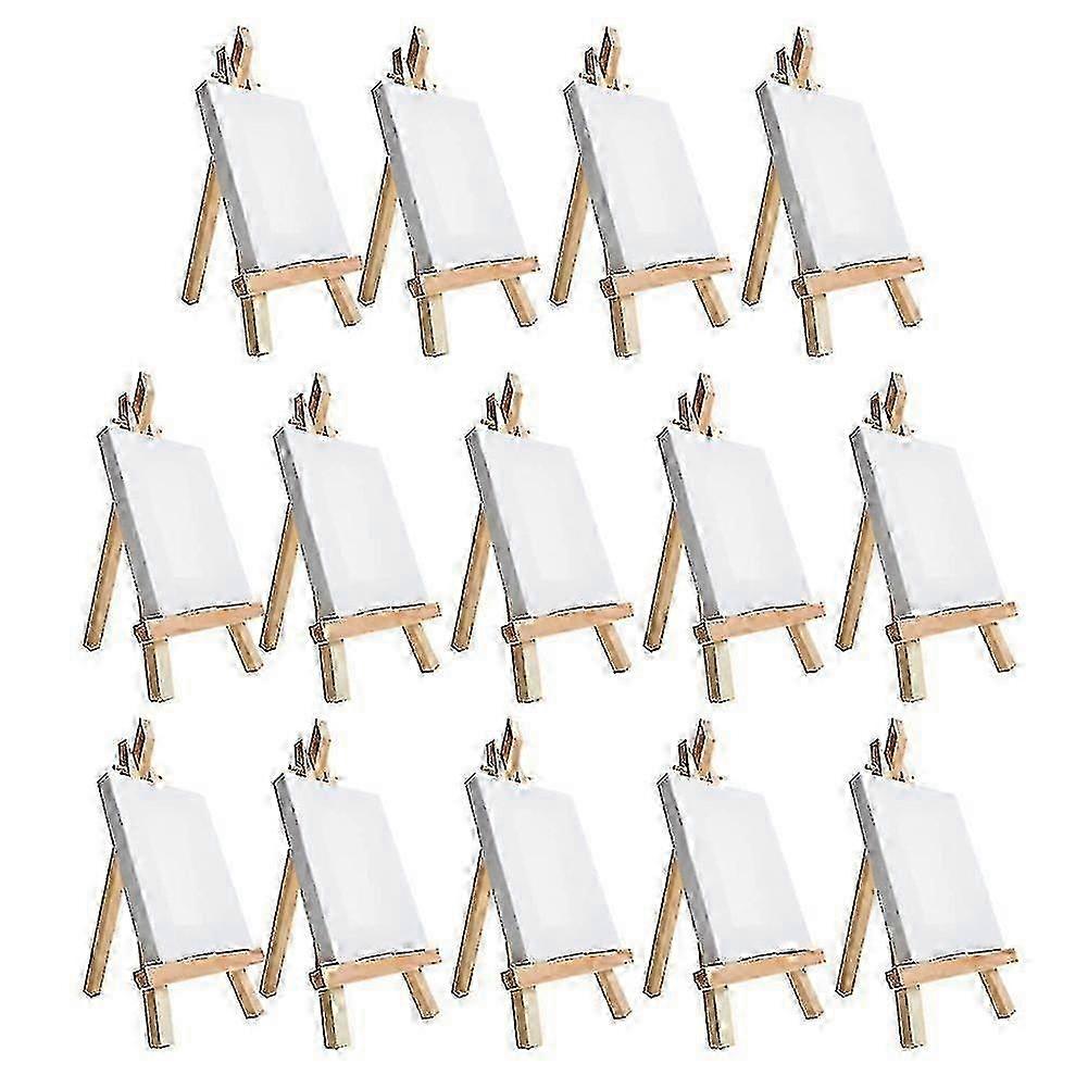 14pcs μίνι καμβά και καβαλέτο σύνολο πινέλων, ίντσα καμβά, προ-τεντωμένο καμβά, μίνι κιτ ζωγραφικής, παιδιά YVL
