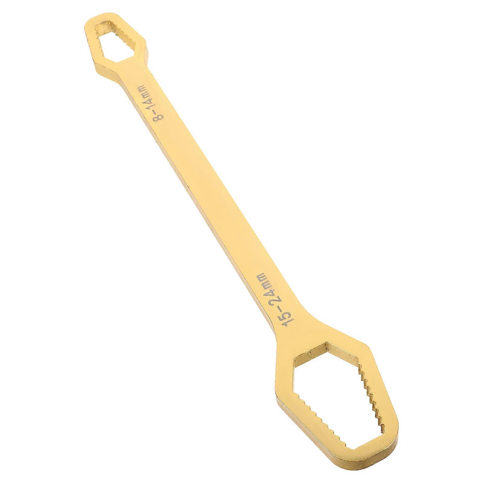 Versatile Double-Ended Adjustable Wrench Self-Tightening For Automotive Home Maintenance 1Pack