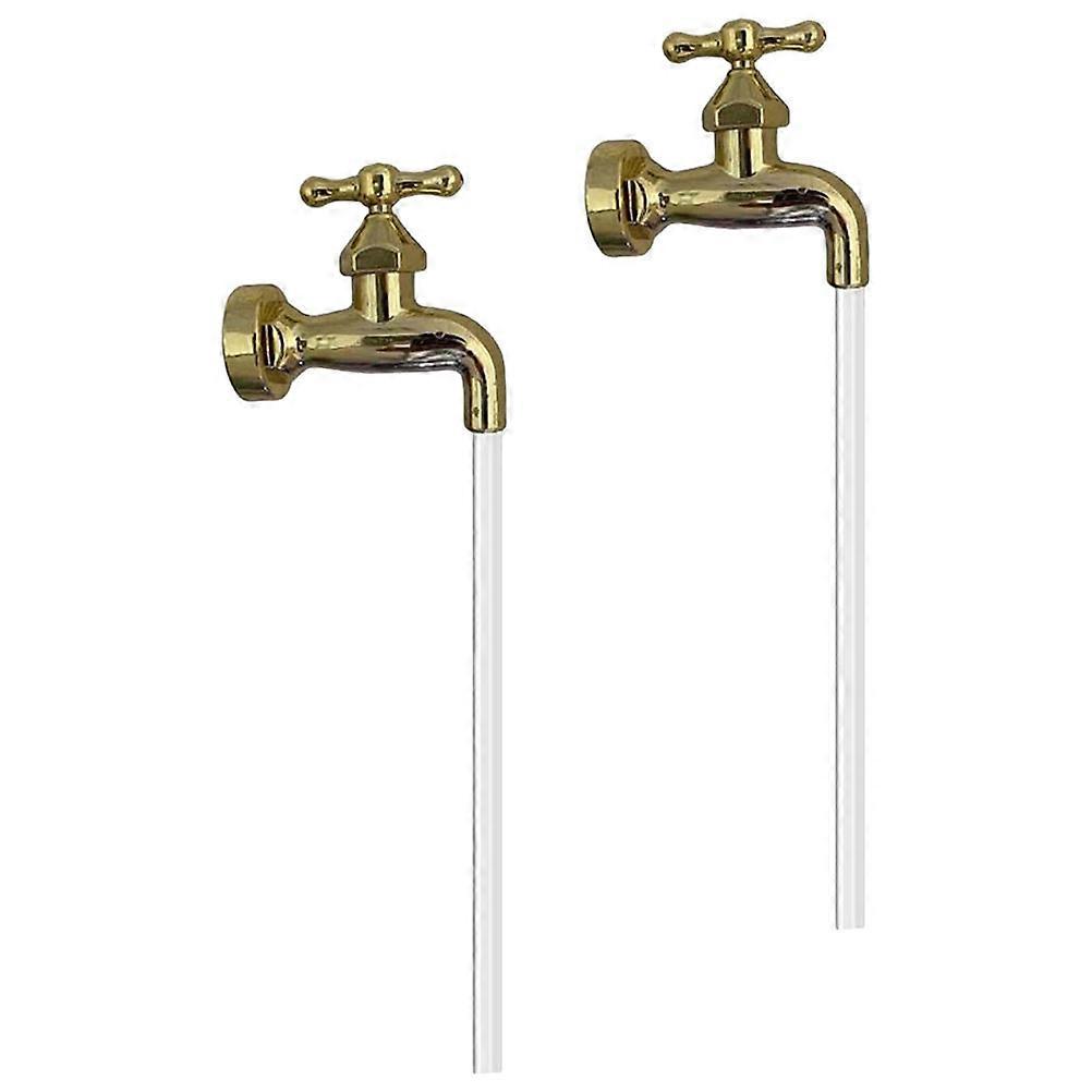 Invisible Flowing Spout Fountain 2 Sets for Courtyard Art Decor Outdoor Water Feature Easy Setup and Maintenance Housewarming Gift