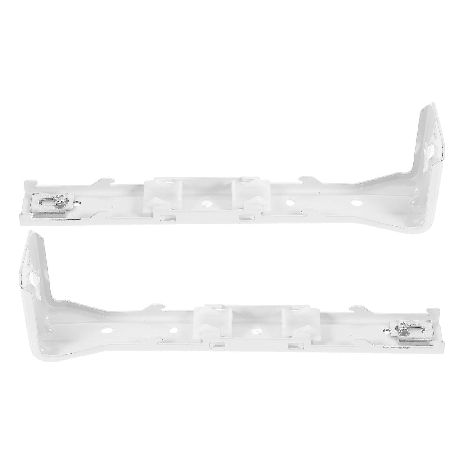 Track Bracket Set Curtain Track Bracket Home 19.00X5.00X4.00CM Iron Abs Design 2Pcs