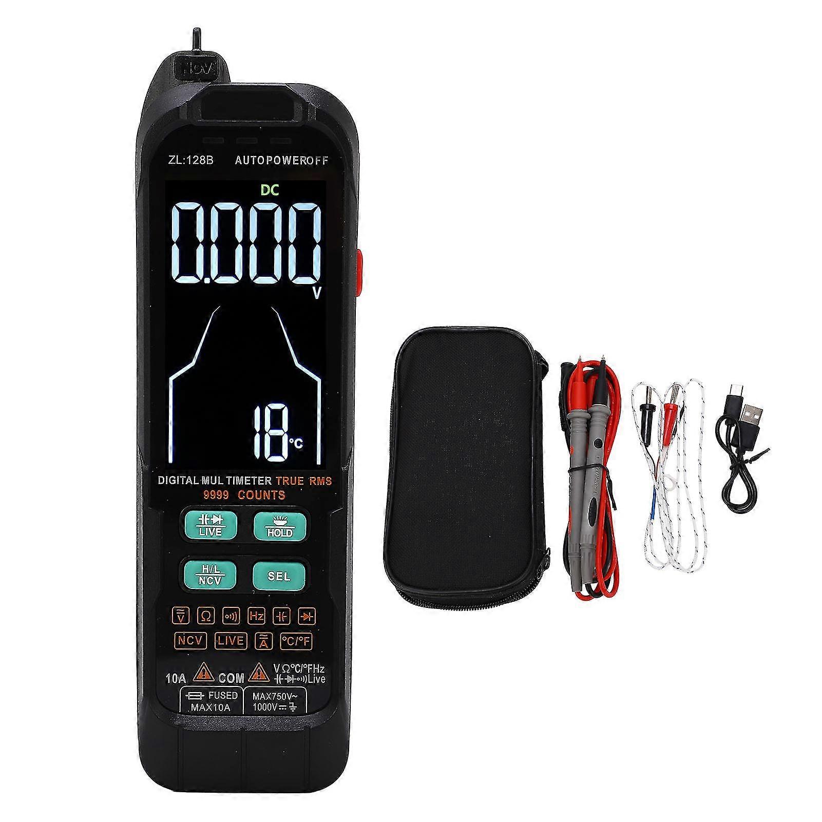 Innovative Digital Multimeter, Safe And Fast Measurement Tool For Ac/dc Voltage, Continuity, Capacitance, Frequency, Diode And Temperature, Portable 2