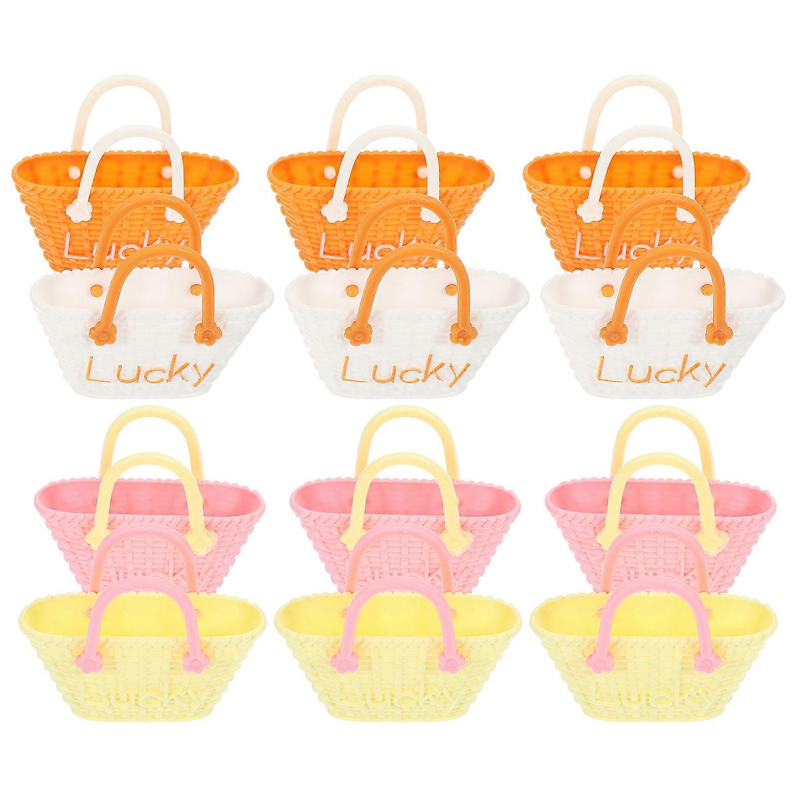 12pcs Baby Girls Bag Toys Purse Toys for Girls Reborn Baby Doll Accessories Play Set