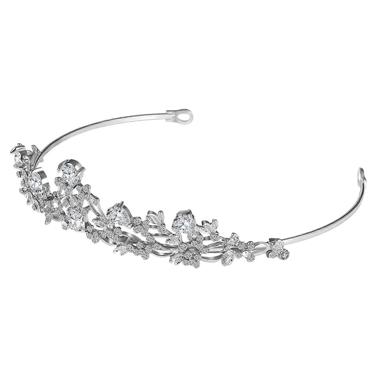 Wedding Crown Silver Versatile Elegance for Women Use Bridal Crown Accessory