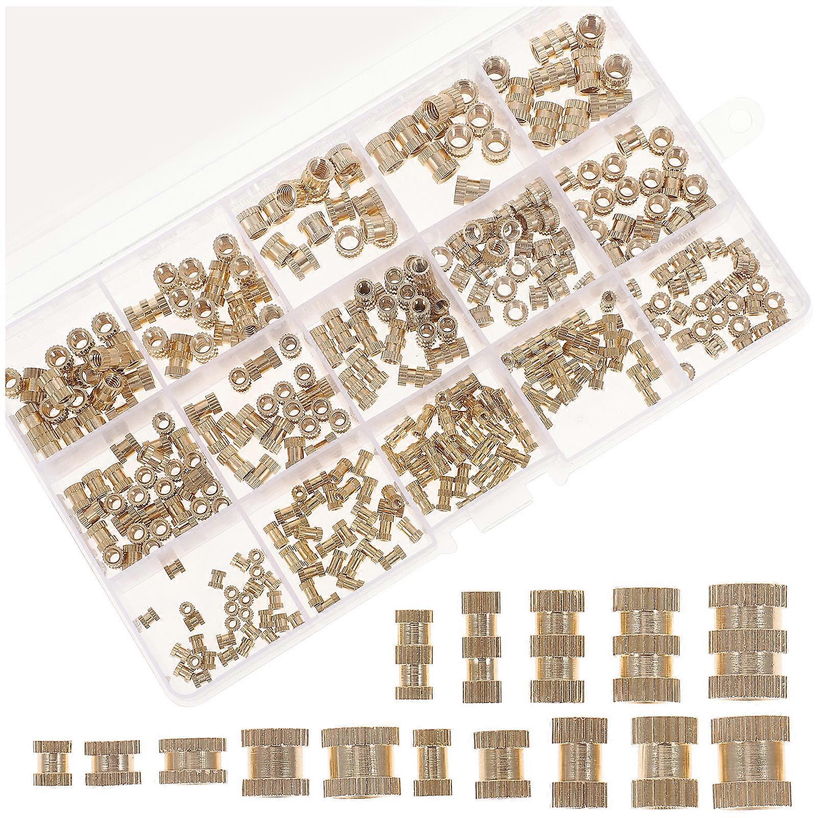 Insert Nuts Thread zum Formen Heat Set Insert Verschleißfestigkeit Unterhaltungsgerät 330Pcs