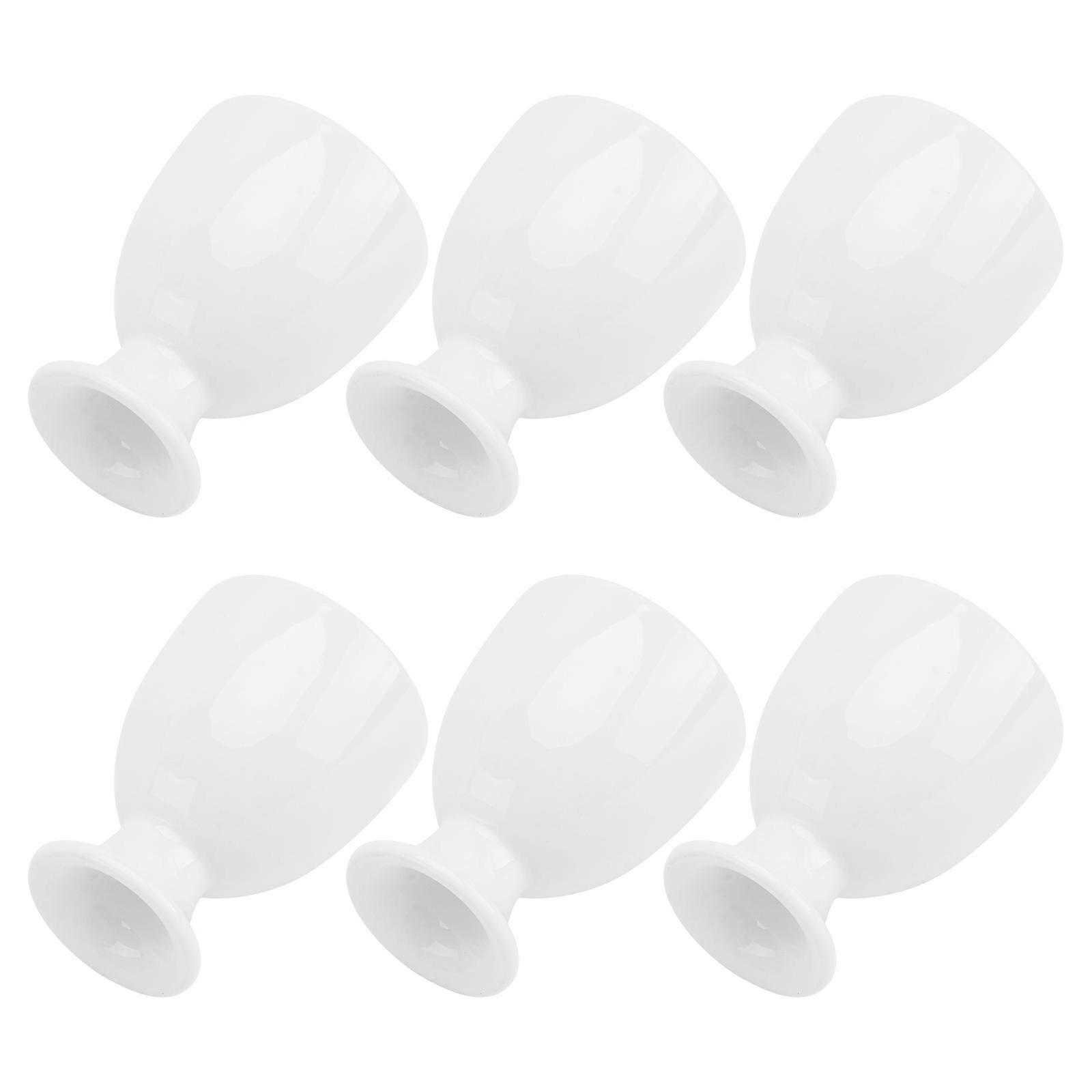 Egg Ceramic Holder 6Pcs Breakfast Cup Practical Design For Dining Room And Housewarming