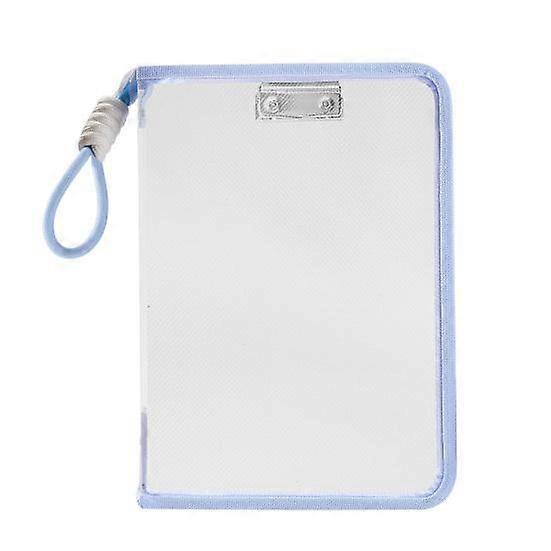 Transparent Zipper Pouch A4 Letter Size File Folder with Handle Portable Document Organizer for Office School Travel Supplies