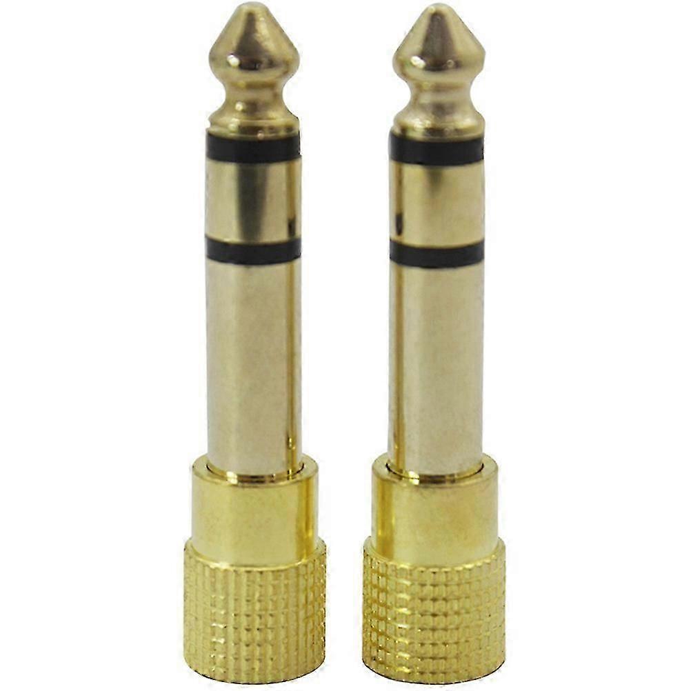 Durable Headphone Adapter Transforming 3.5mm Inputs into 6.5mm Outputs