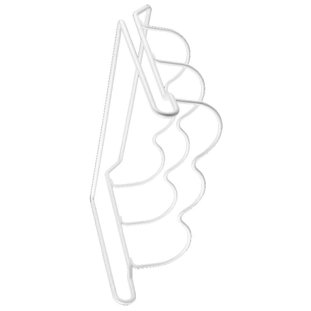 White Iron Beer Bottle Organizer for Holding Soda Can in Kitchen Great for Bar Club Office