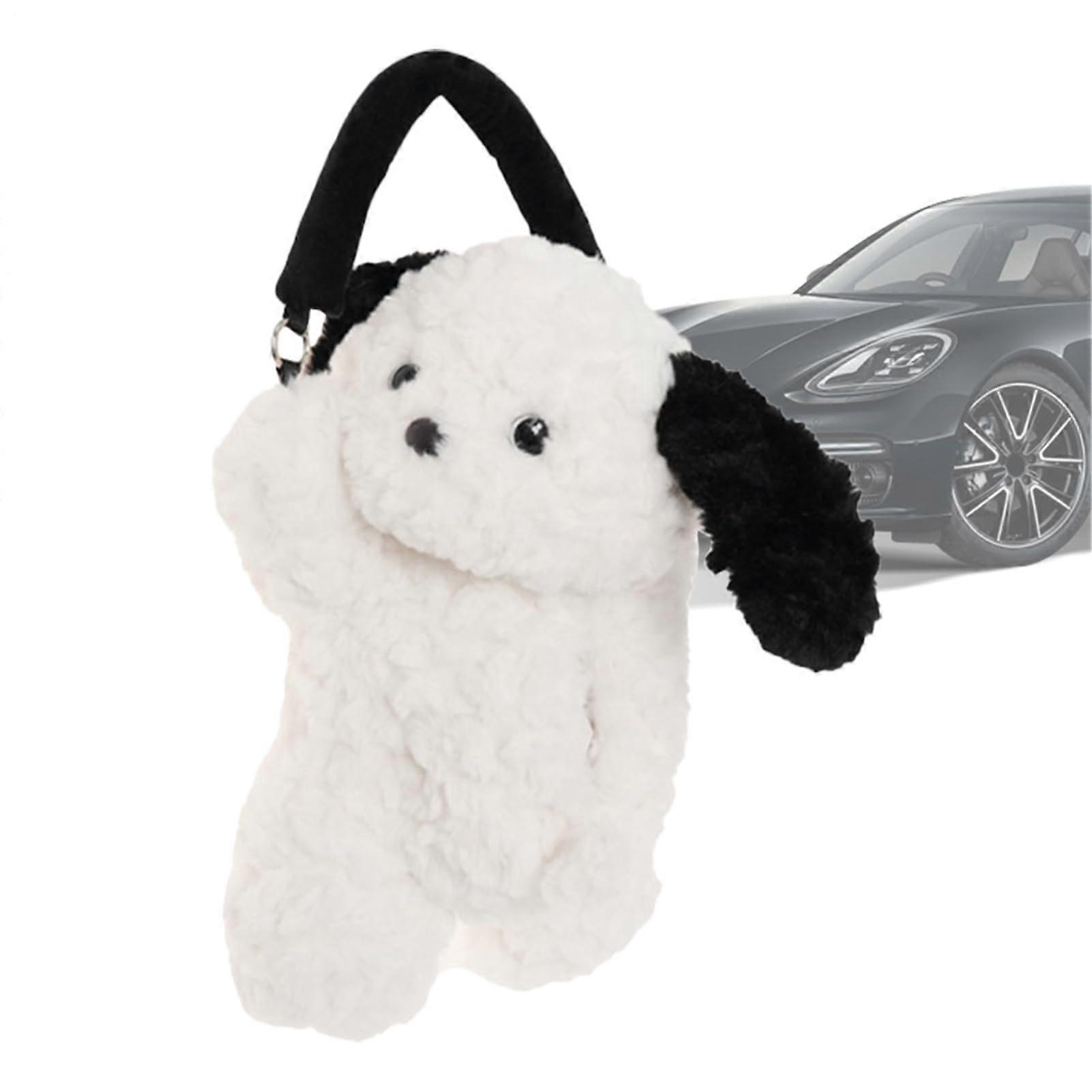 Frontfacing toy peeler in dog shape ESN PLUSH DOW Carrier Lightweight tissue dispenser