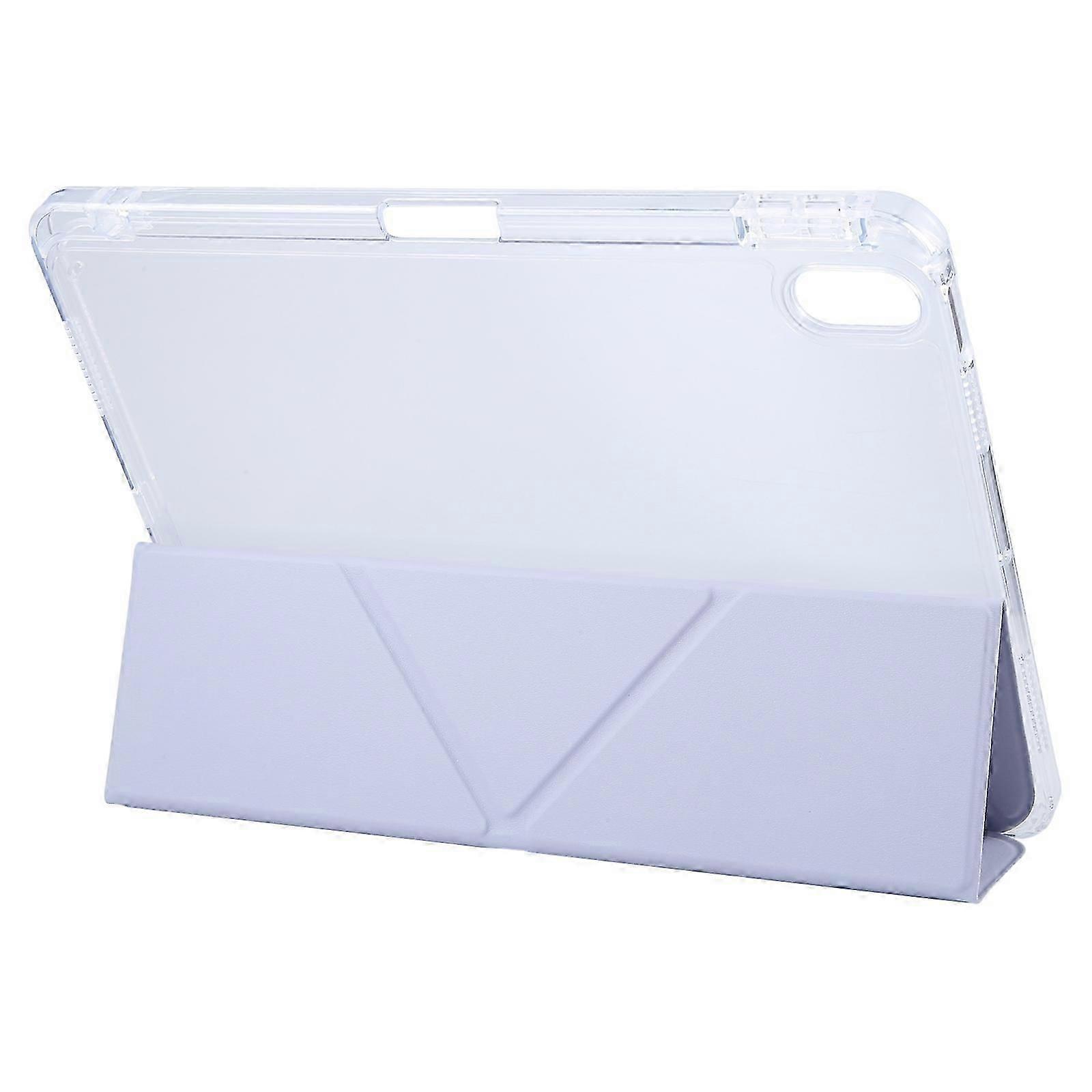 Tablet Case For iPad Air 11 2024 / Air 5 / 4 GEBEI Deformation Leather Tablet Case(Purple)