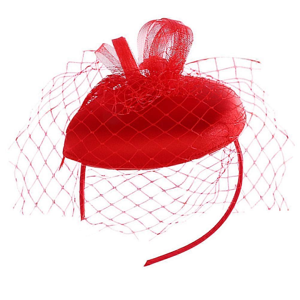 Vintage Beret Hat with Veil – Elegant Fascinator Hair Accessory for Weddings, Tea Parties, and Prom Events – Stylish Cocktail Headpiece for Women