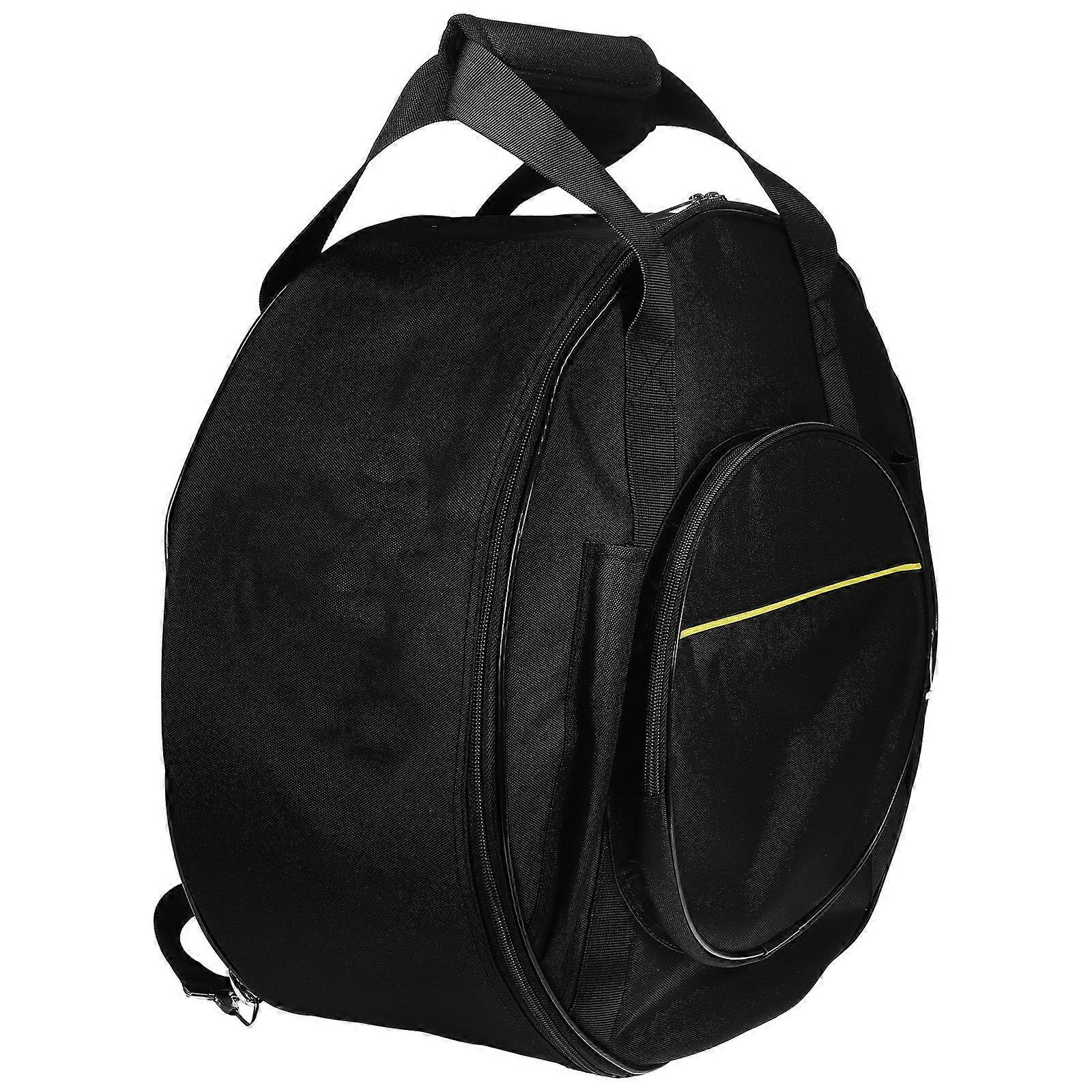 Padded Snare Drum Case Backpack with Compartments, Reinforced Buckles, and Thickened Drumstick Holder for Travel and Performance