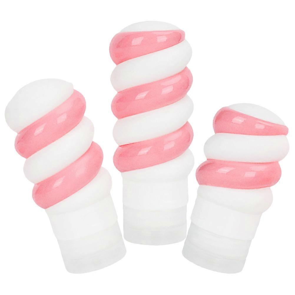 Cartoon Style Travel Size Containers For Shampoo Children Assorted Color Refillable 3Pcs