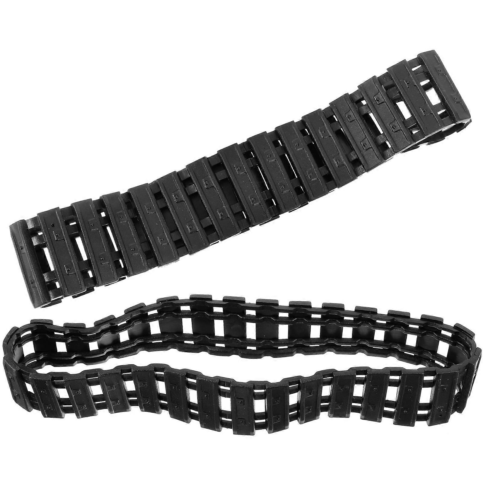2pcs Tank Tracks for DIY Robot Replacement, Compatible with Remote Control Tank Models, Excellent Traction on Various Terrains, Compact Design with