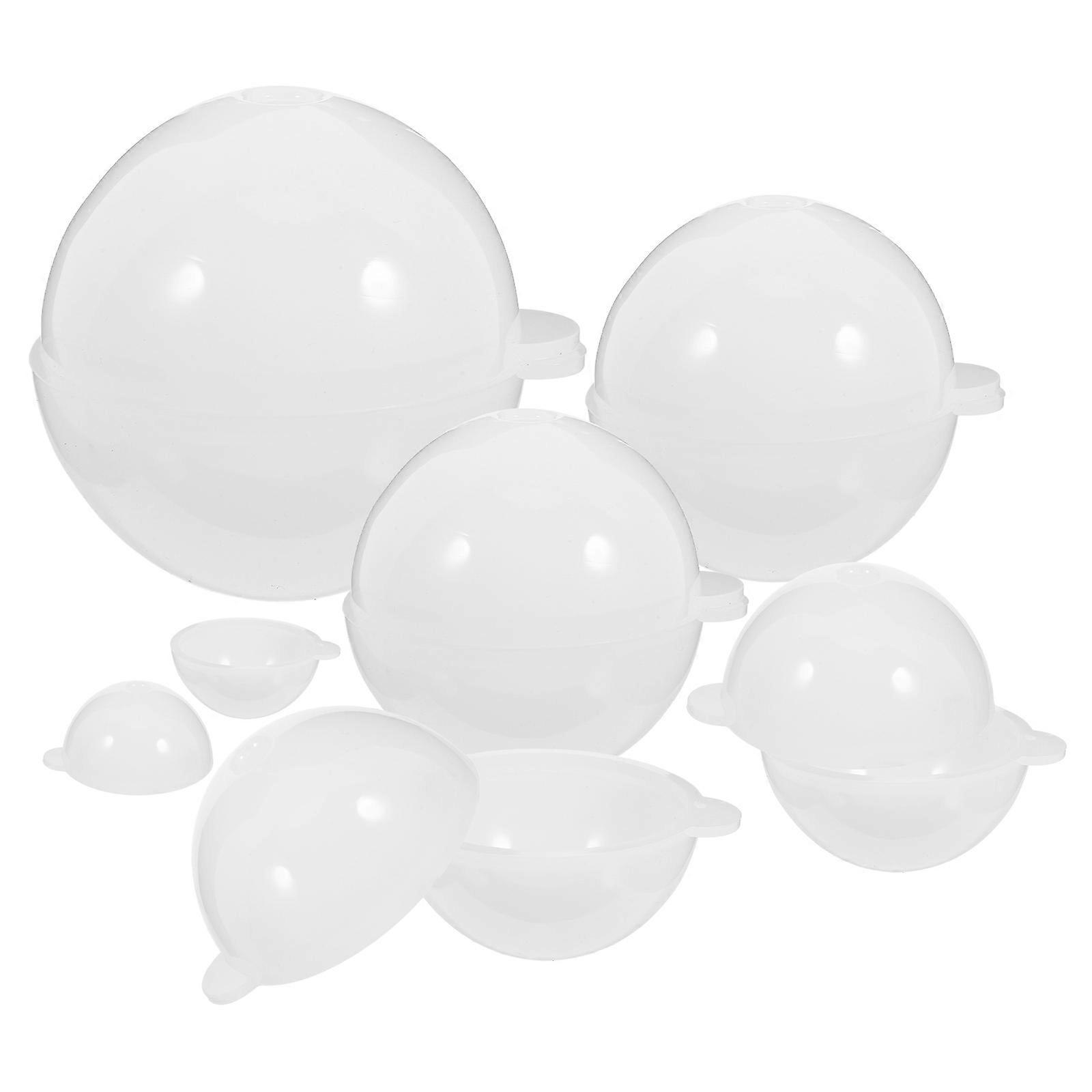 Silicone Mold for DIY Craft Making Round Ball Shaped Perfect for Home Decor and Gifts White 6pcs
