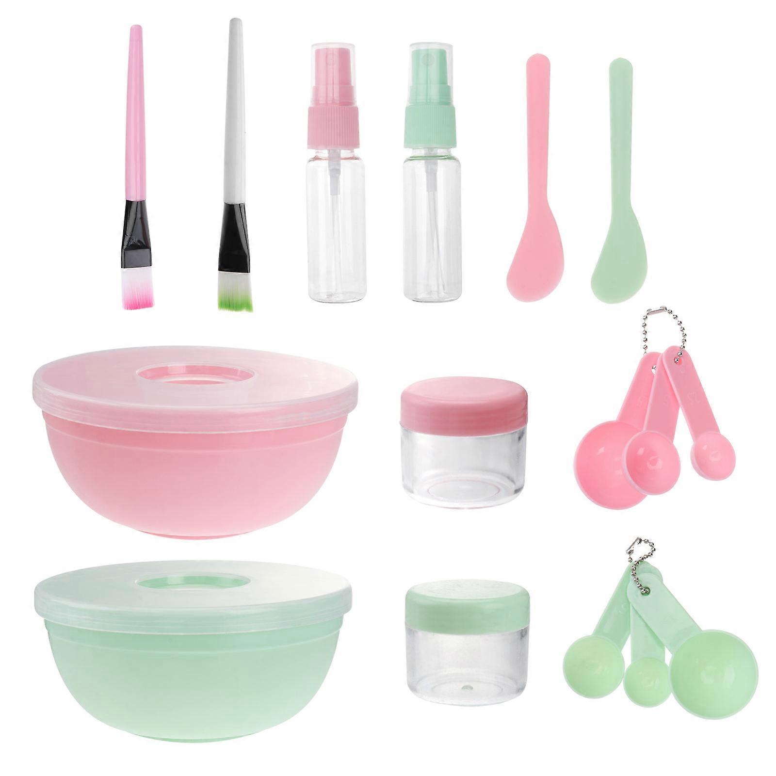 Mask Mixing Bowl Set DIY Tools for Personal Home Use Professional Beauty Salon Use 9X9cm Durable PE 2 Sets