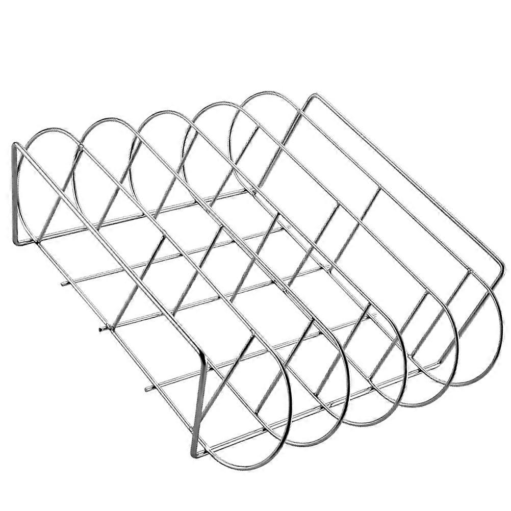 Multi-Rib Bbq rack ανθεκτικό rib rack για τη χρήση μπάρμπεκιου στο σπίτι μαγείρεμα Gas Grill Χρησιμοποιήστε το ασήμι εργονομικό σχέδιο 1Pcs