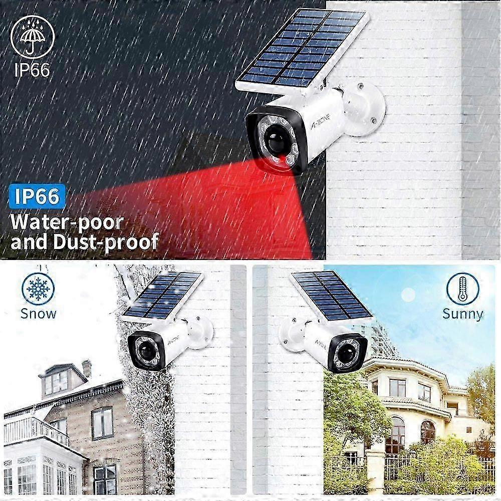 Fake Surveillance Camera Dummy Cctv Security Bullet Camera Solar Battery LED