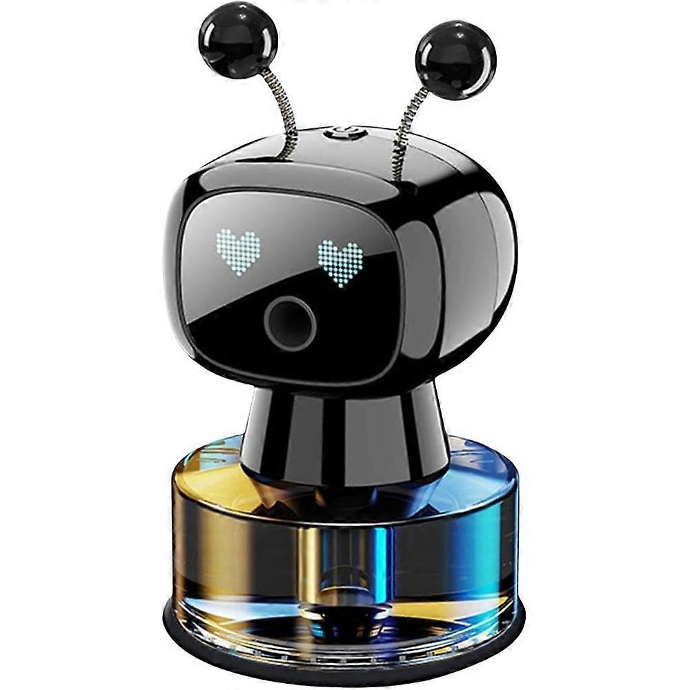 1 smart stylish cute robot car air purifier, car aromatherapy machine, home desk decoration