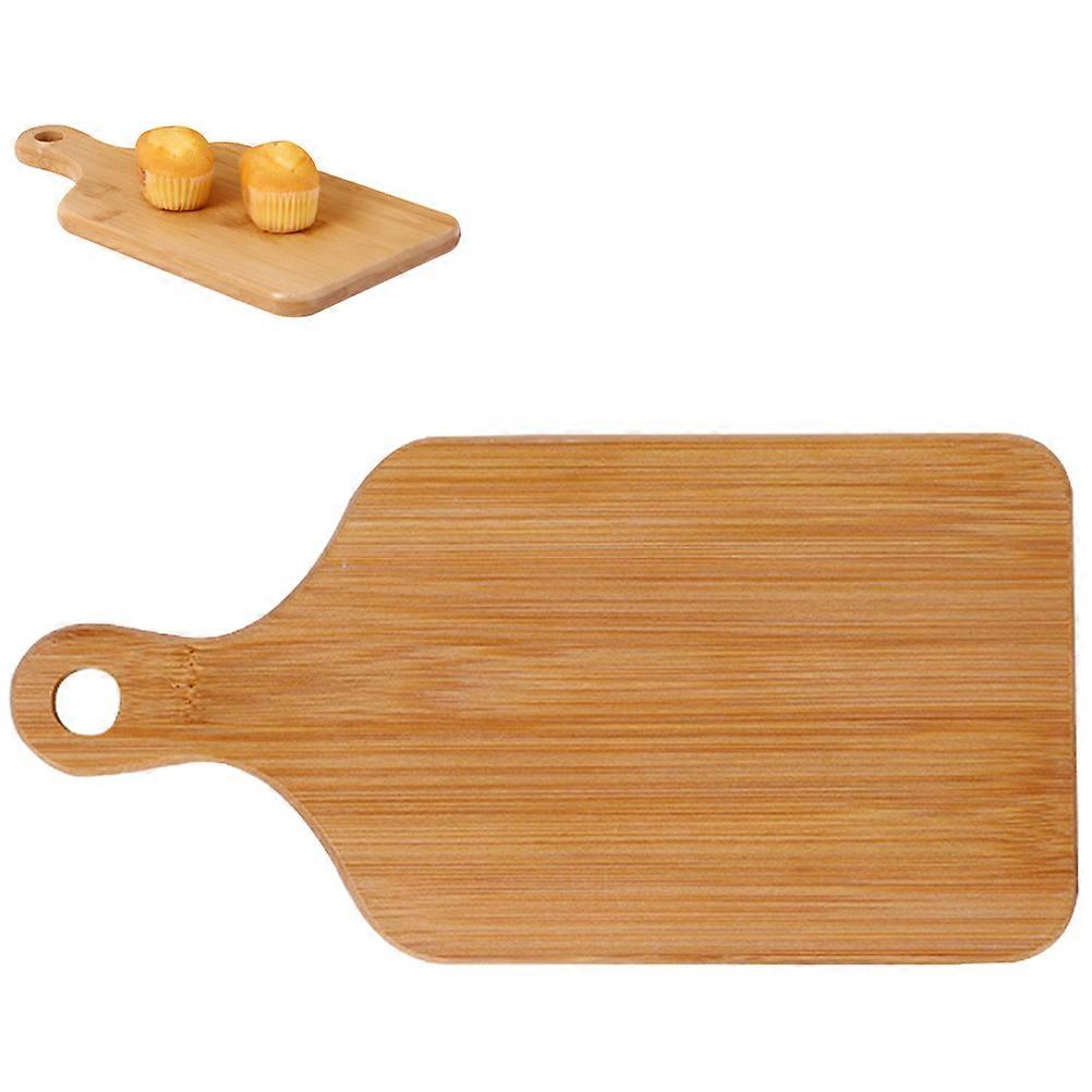 Cheese Serving Board Wooden Cutting Board for Food Serving Rectangular Shape with Handle Design 1Pcs