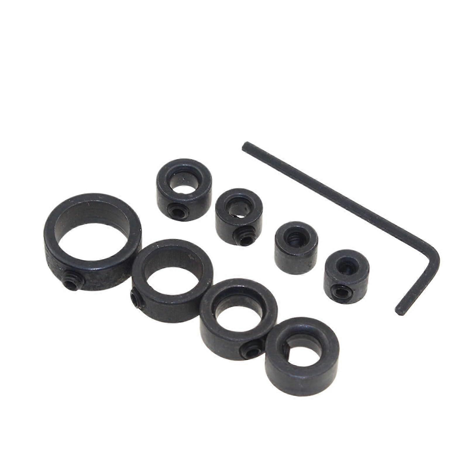 9 Pieces 316 mm Drill Depth Stop Collar Lock Positioner Distance Lock Locator Work Drill Allen Key 316mm