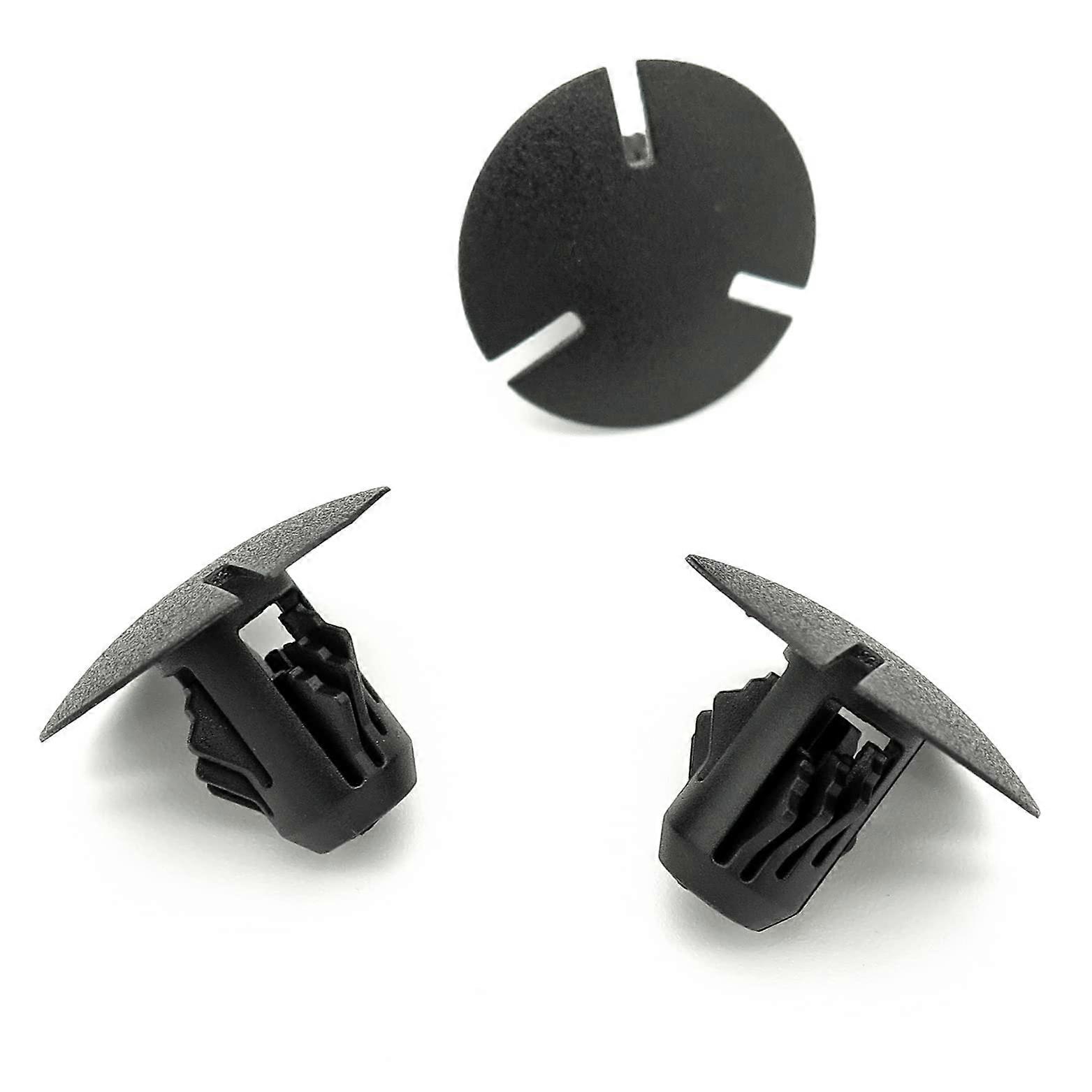Plastic Clips For Boot Mat Fasteners - Black, Secure Fit, Pack Of 10, Mercedes C-Class, E-Class, CLA, SLK/SLC Compatible