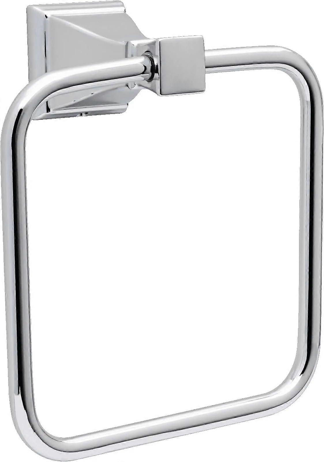 2piece towel holder with chrome towel rings