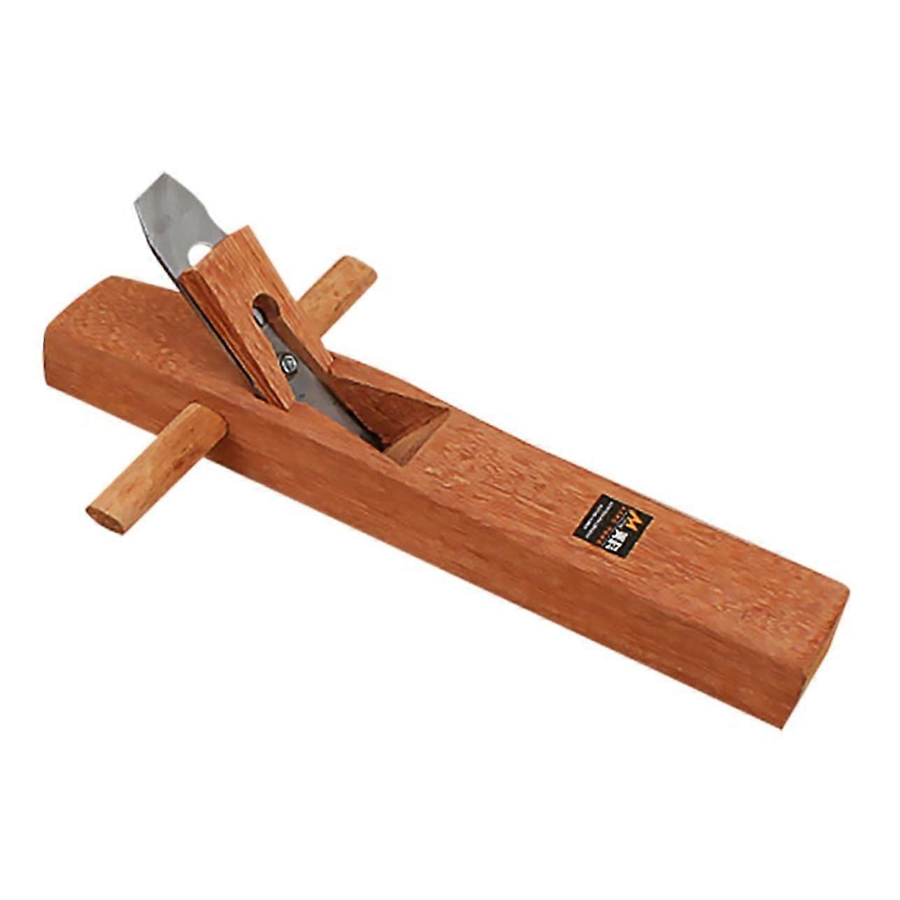 1 Pack Wooden Hand Planer, Fluted Planer, Woodworking Hand Plane for Woodworking, Shaving, Smoothing, Woodworking Level, Practical, Mahogany 40X6cm