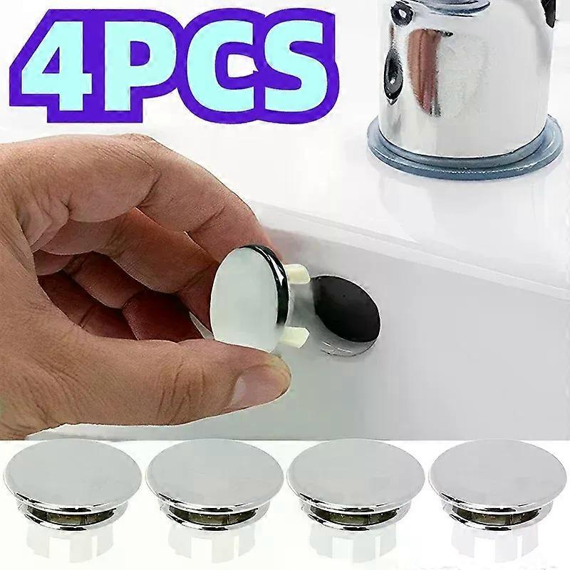 4Pcs Plastic Sink Hole Overflow Cover for Kitchen Bathroom Basin Trim Bath Drain Cap Sink Wash Basin Round Overflow Ring Plug