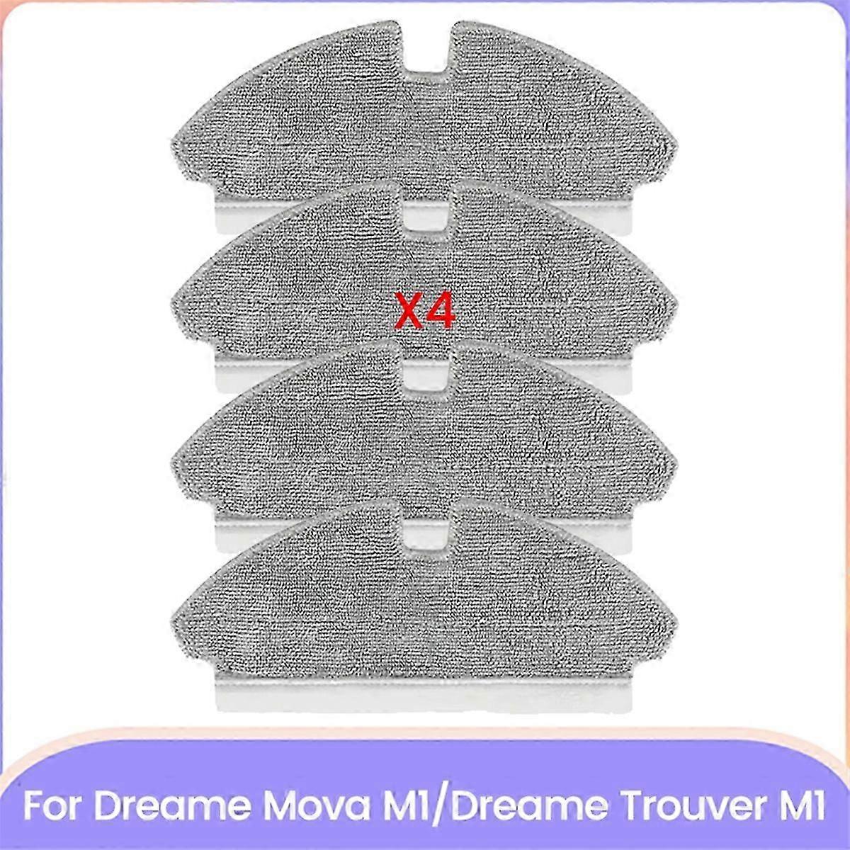Mop Cloth Replacement for Dreame Mova M1/Trouver M1 Vacuum Cleaner, Efficient Cleaning