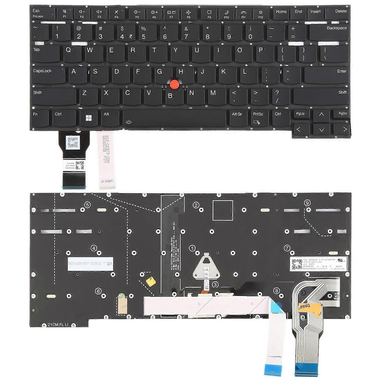 US Pointing Backlit Keyboard for Lenovo ThinkPad T14s Gen 2 For Lenovo ThinkPad T14s Gen 2 P1