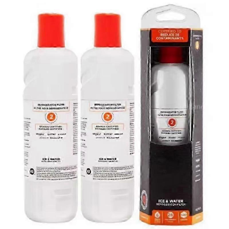2PCS EDR2RXD1 Refrigerator Water Compatible Ice and Water Filter 2 Element W10413645A WRF989SDAB