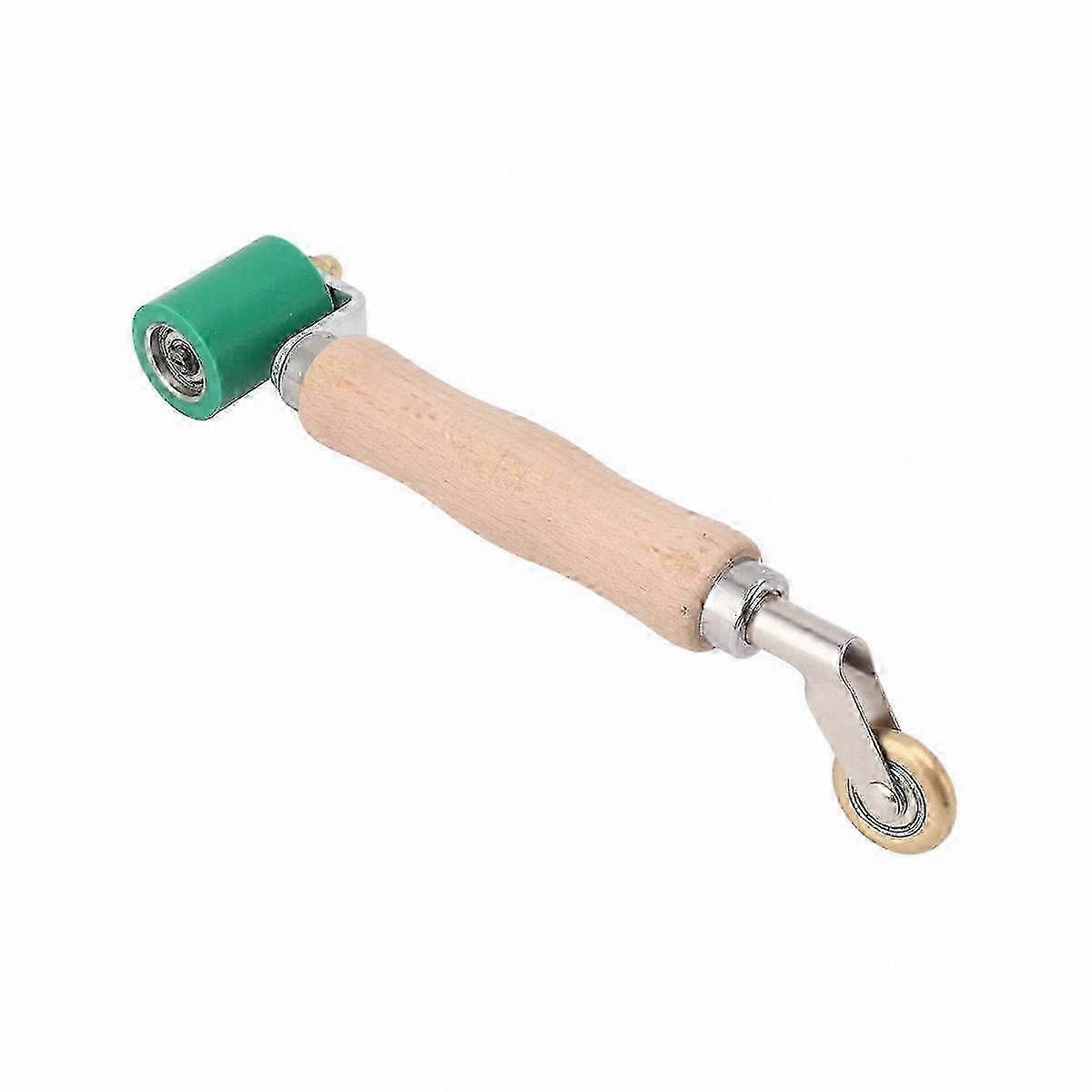 40mm Silicone Seam Roller with Wood Handle, Dual Use for PVC Welding and Wallpaper Application