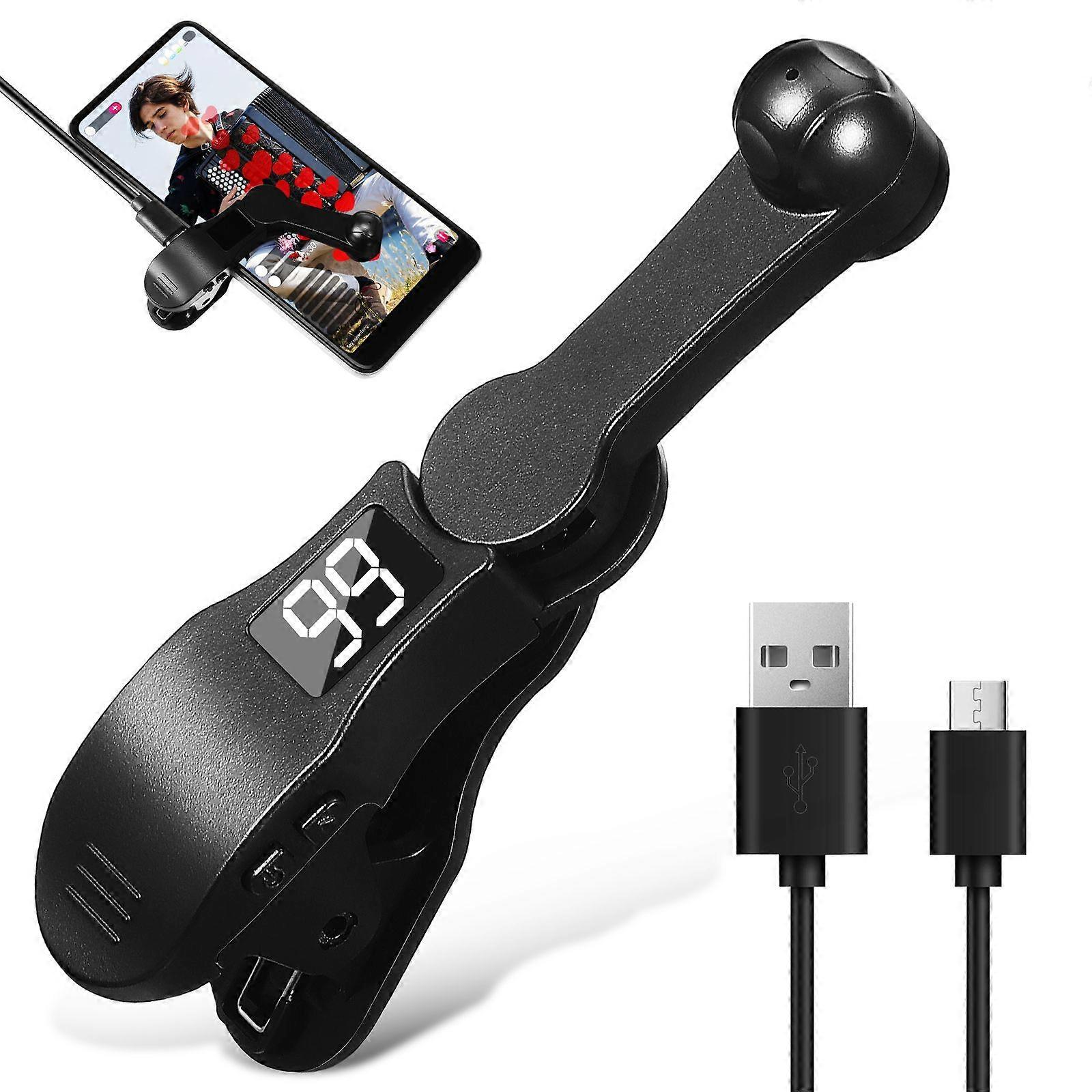 Phone Clicker Automatic Screen Clicker USB Clicker Adjustable Speed Phone Clicker with Speed Display for Live Streaming Broadcast