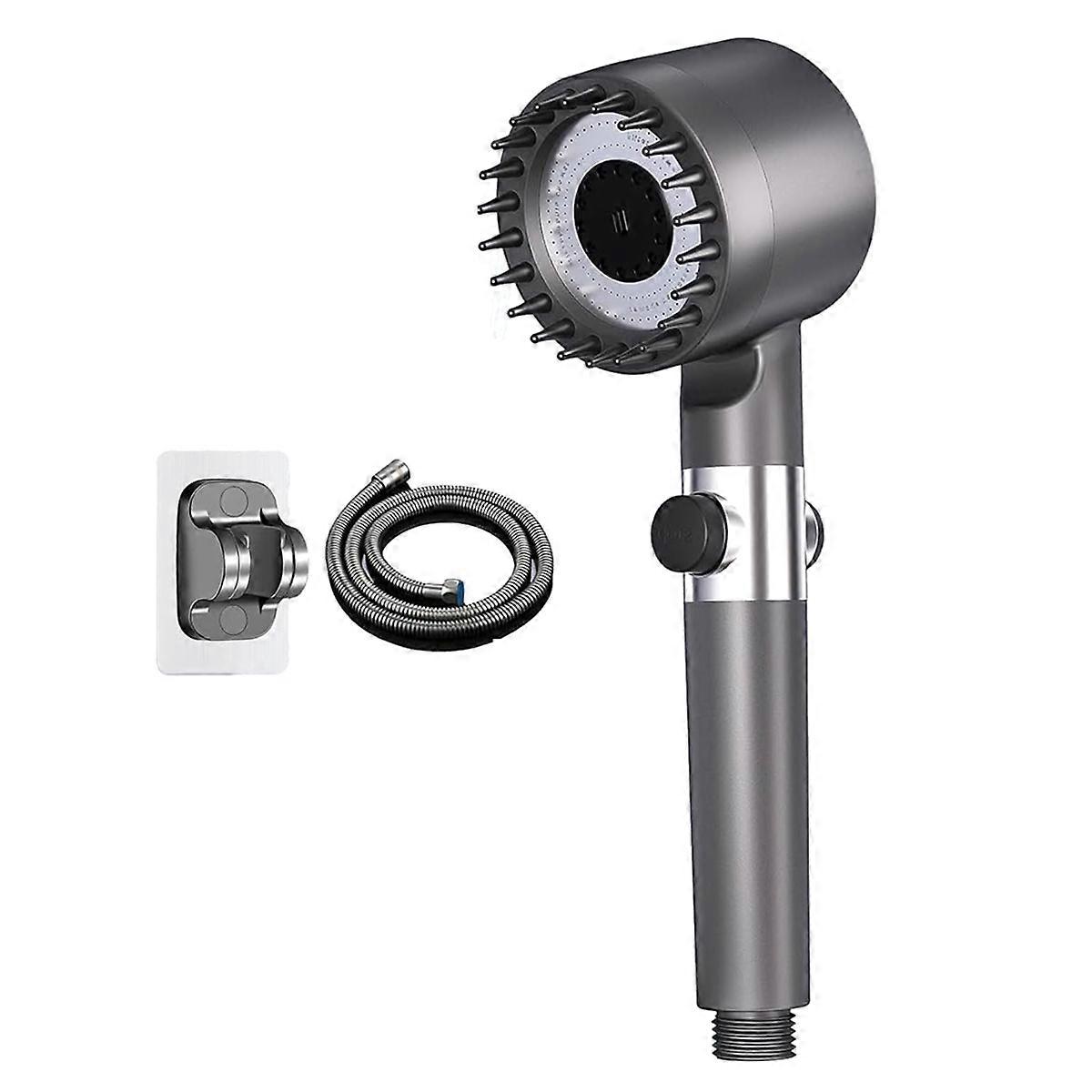 Handheld Shower Head - 5 Adjustable Modes, High Pressure, Water Saving, Easy Hang Design, Essential