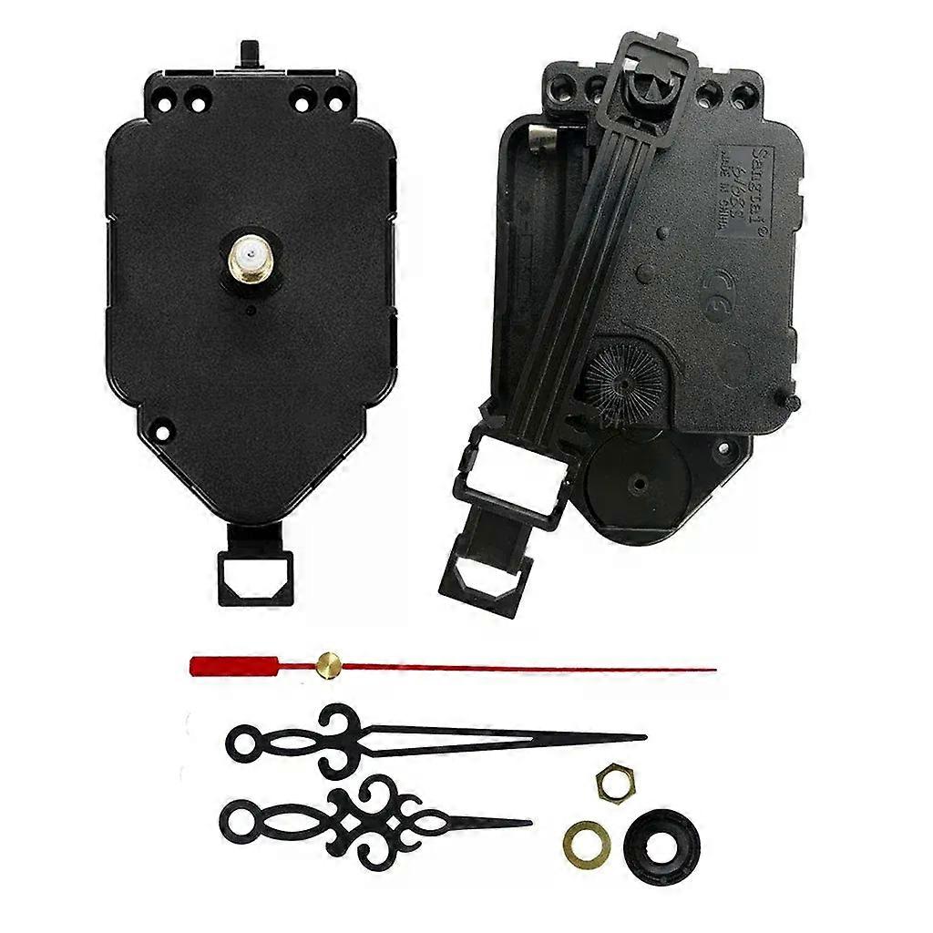 Silent Pendulum Clock Movement Mechanism Threaded Shaft Quartz Clockwork with Clock Hands DIY Wall Clock Kits Replacement