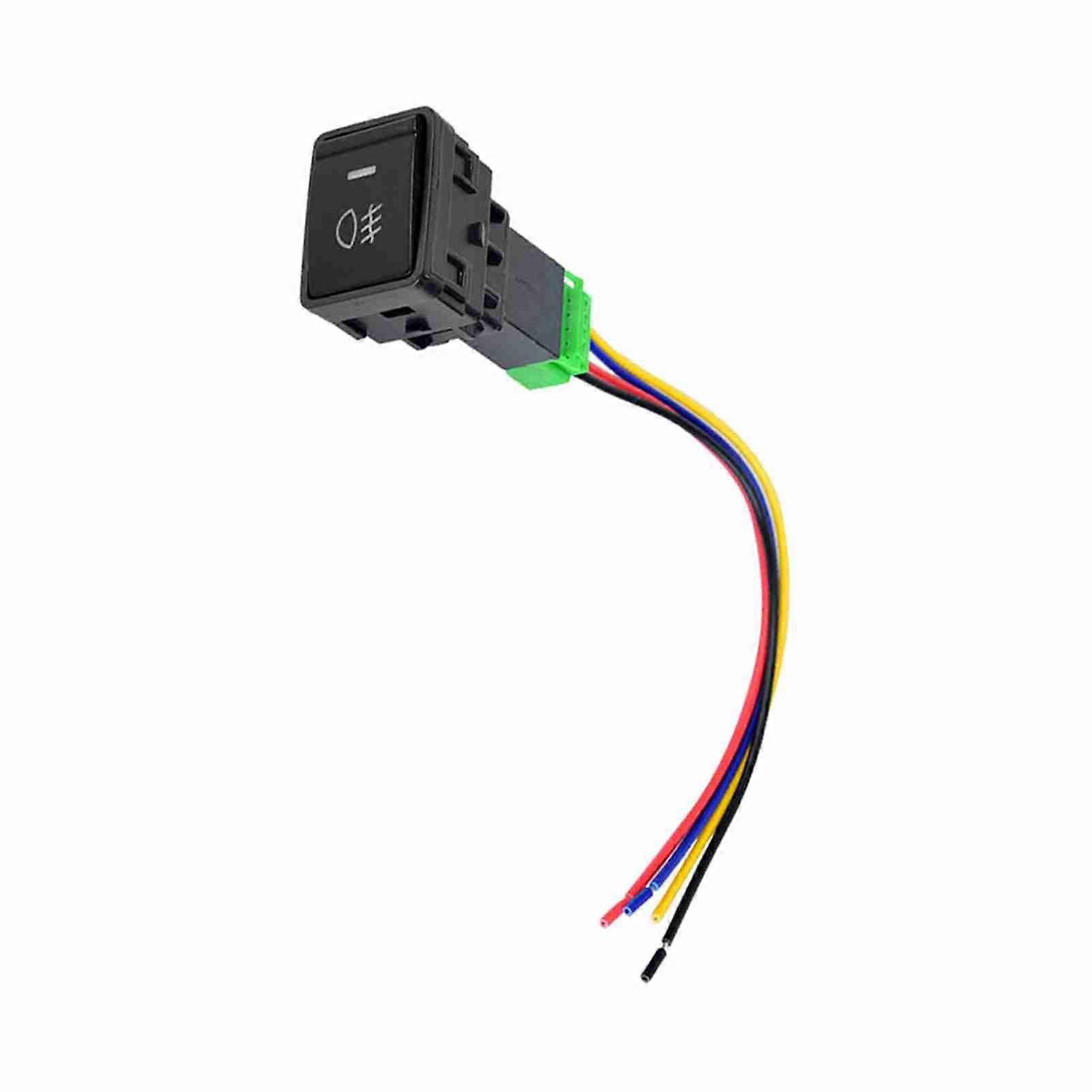 4 Poles 12V Push Button Switch with Dual LED Indicator Light