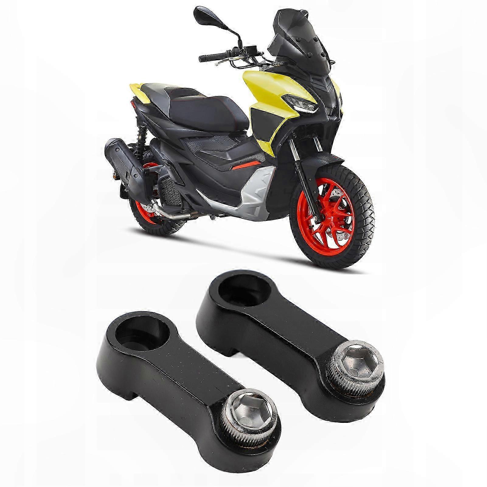 Universal Handlebar Mirror Mounts for Motorcycles - Compatible with Various Models