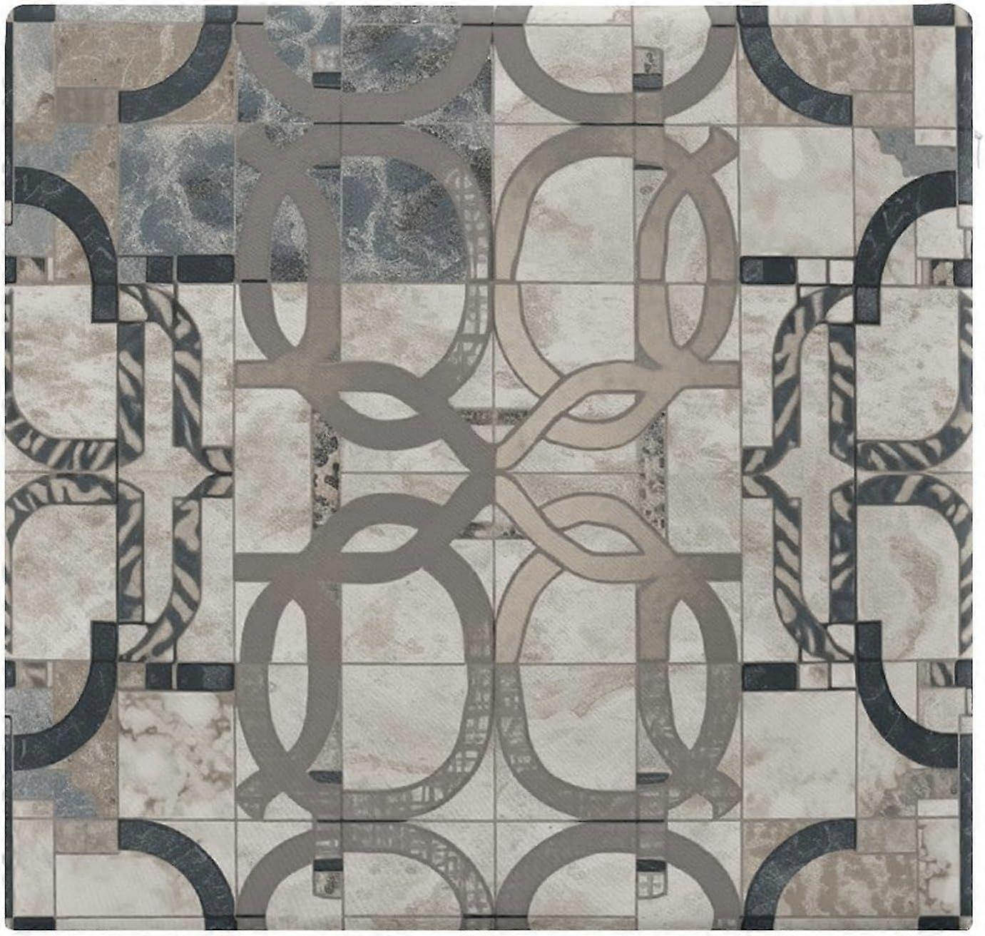 Square Seat Cushion,Square Mosaic Pattern Printed Breathable Square Chair Pads