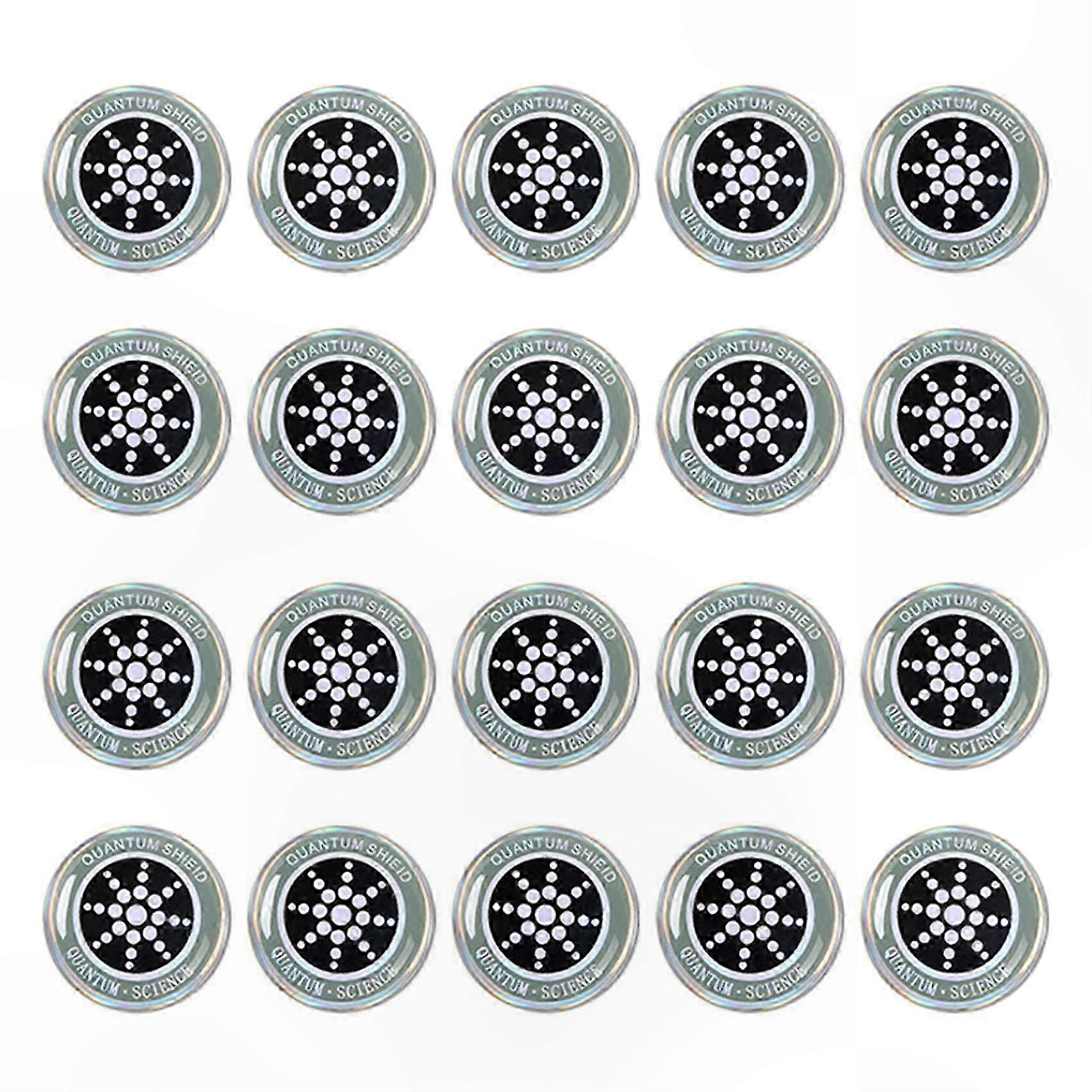 20-Pack EMF Shielding Stickers for Electronics Radiation Protection