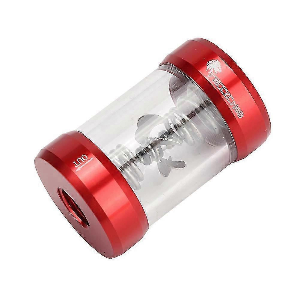 SLJ JX1 Water Flow Meter Computer Cooling System Water Flow Indicator(Red )