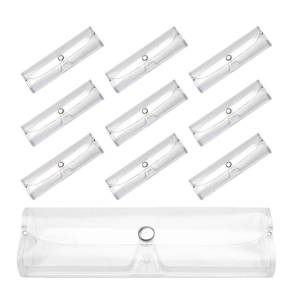 10pcs Brillenetuis Snap Buckle Brillenbox Display Aufbewahrungsbox modische Brillenetuis