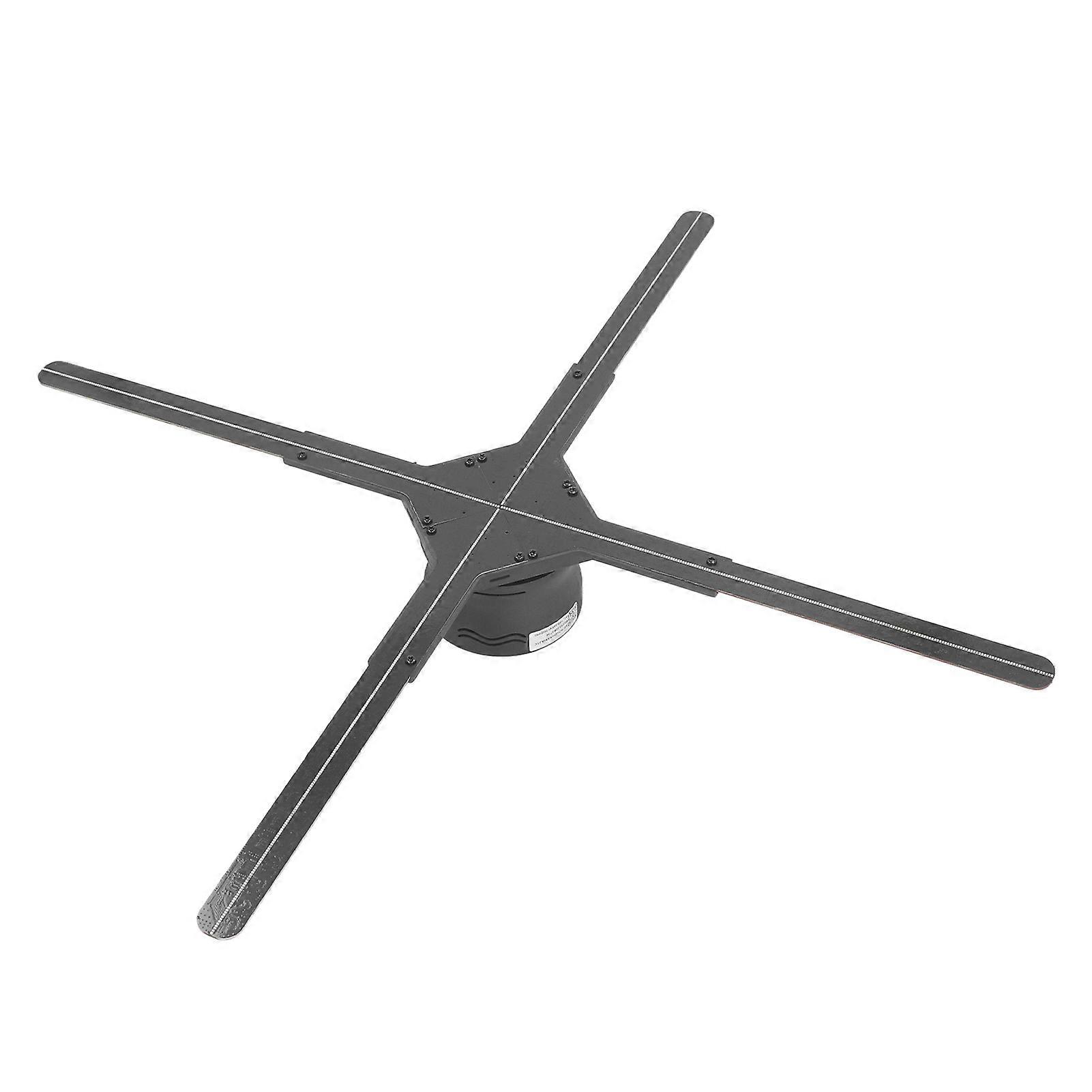 3D Holographic Fan 896 LED 25.6in Black with APP & Remote