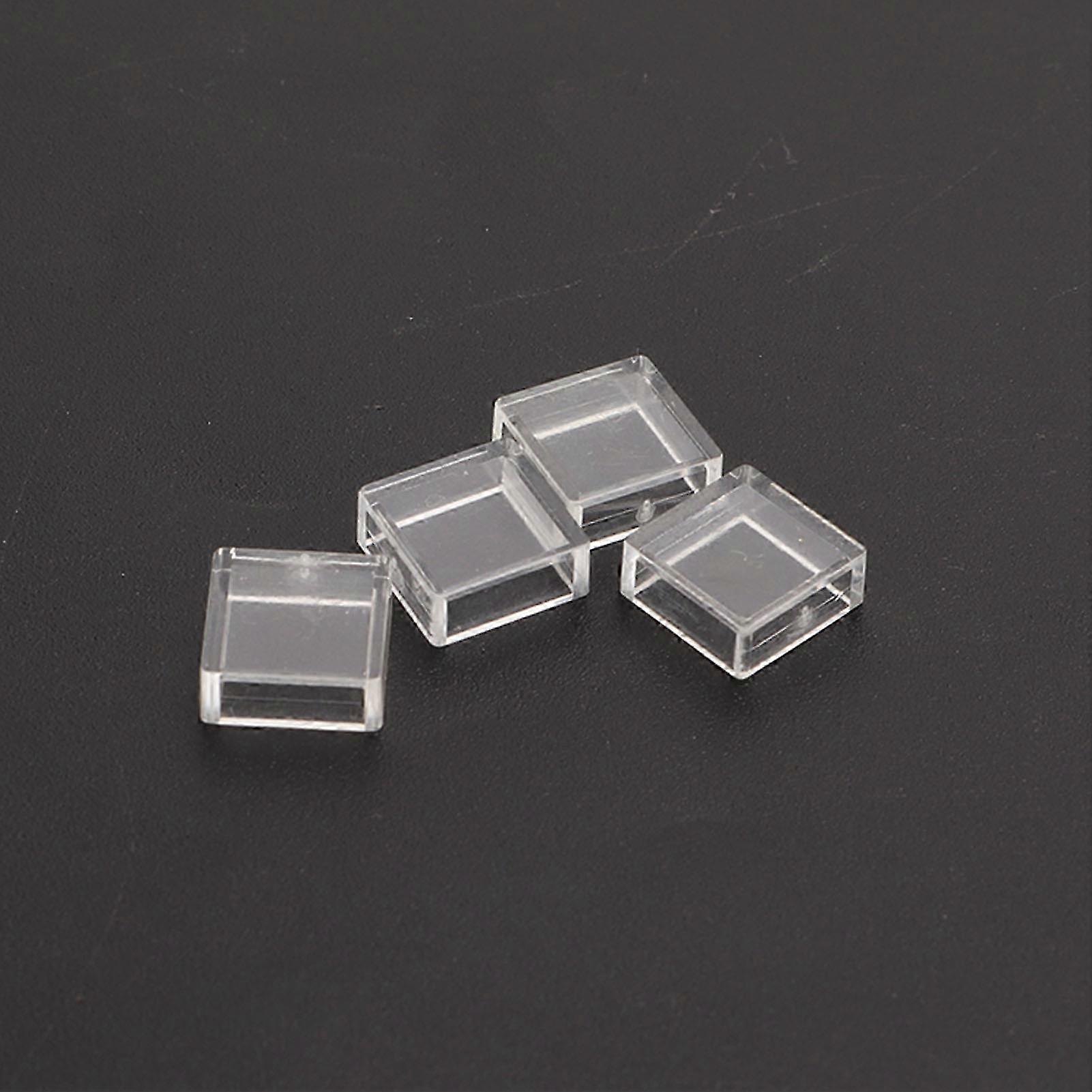 100Pcs Tactile Switch Cover Tact Touch Button Cap Square Transparent ABS Set Kit Edition 0901