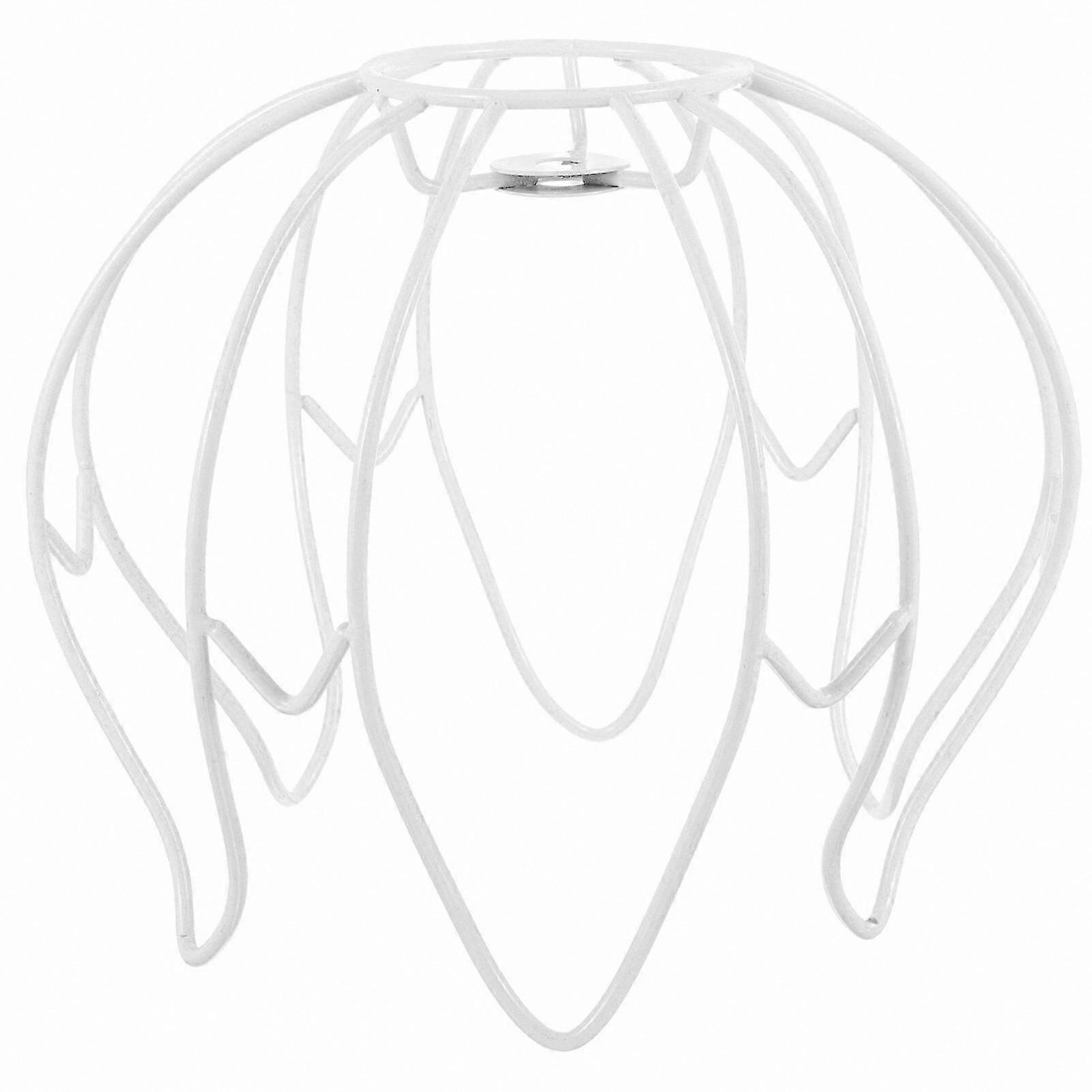 Rustic Metal Wire Lamp Shade Frame for Crafting Custom Bulb Guards & Lampshades