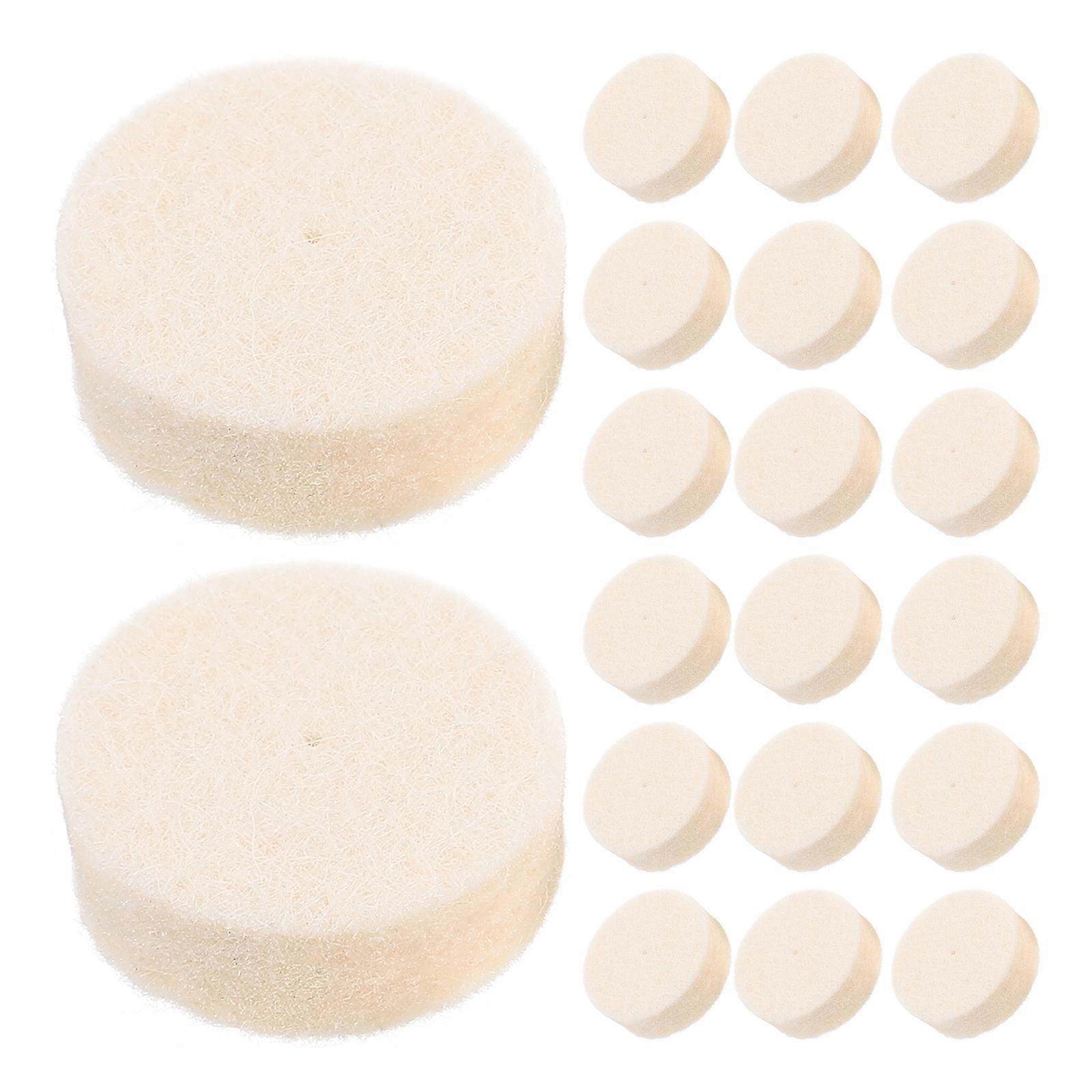 Wool Polishing Buffing Wheel for Rotary Tool 100pcs White Practical Material Efficient Work