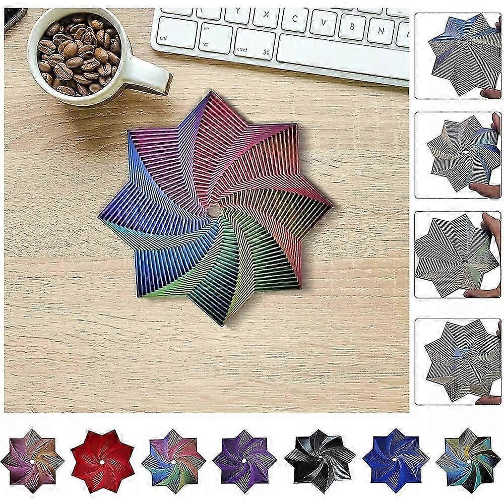 Fractal Fidget Octagon Star 3D printed toy for stress relief